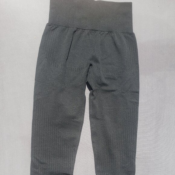 NWT Higorun Seamless Workout Leggings Gym Yoga Pants Black - Picture 2 of 12